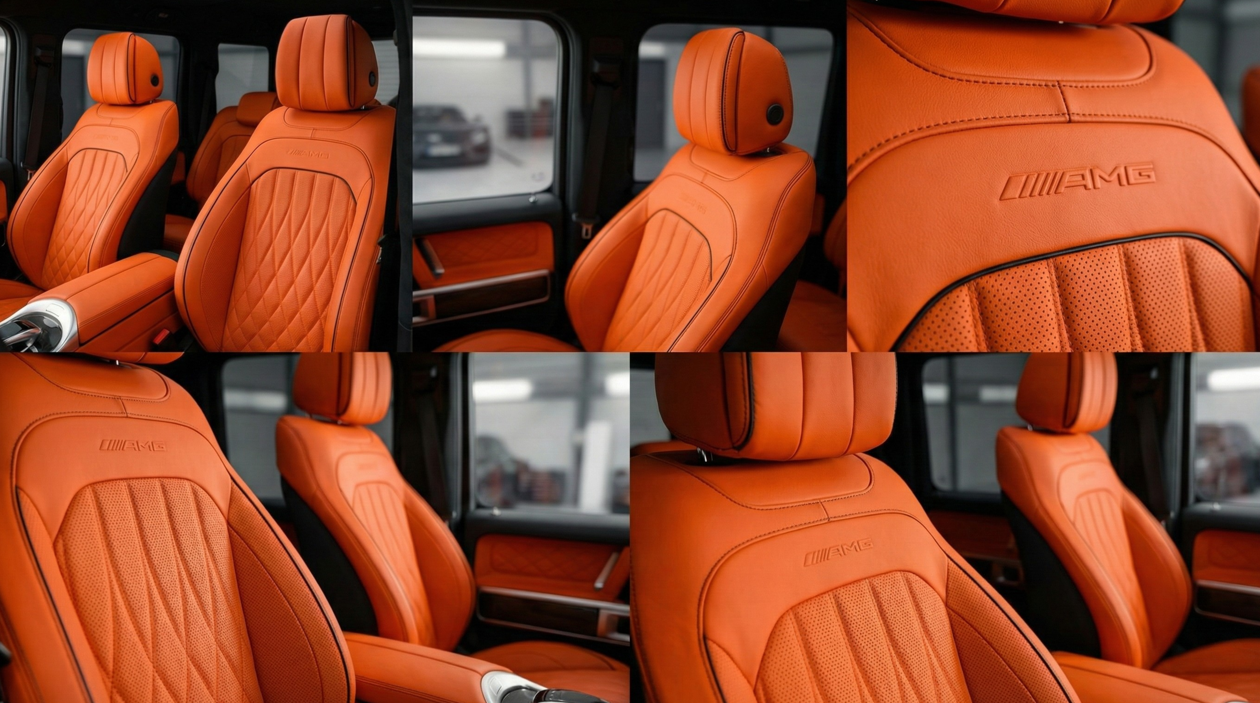 Sattlerarbeiten G-Klasse Ledersitze
