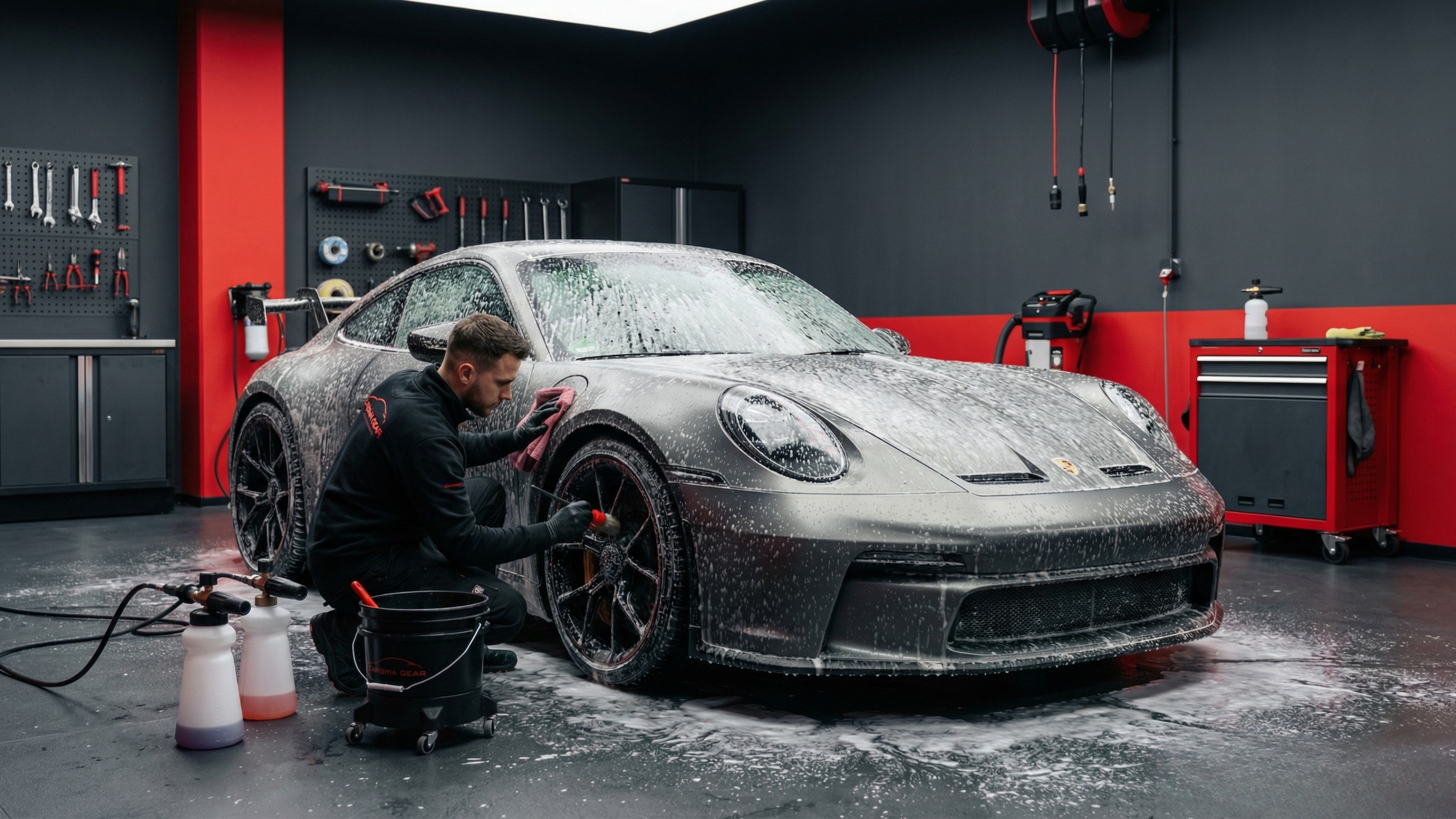 Fahrzeugaufbereitung Reinigung vor Folierung